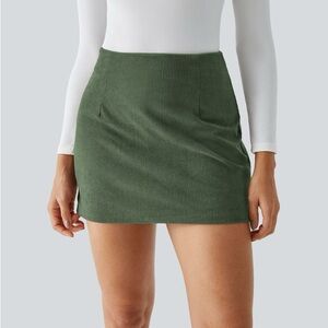Halara Corduroy Skirt - Rifle Green - Medium